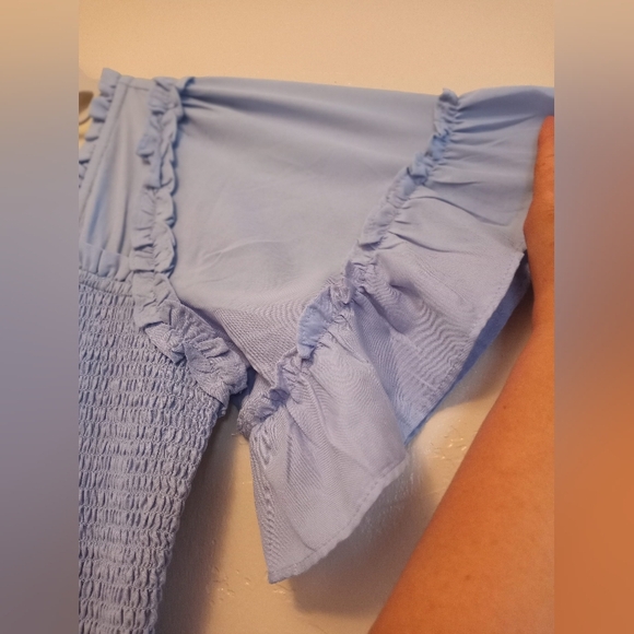 JessaKae Blue Long Dress S .L New - Picture 6 of 13